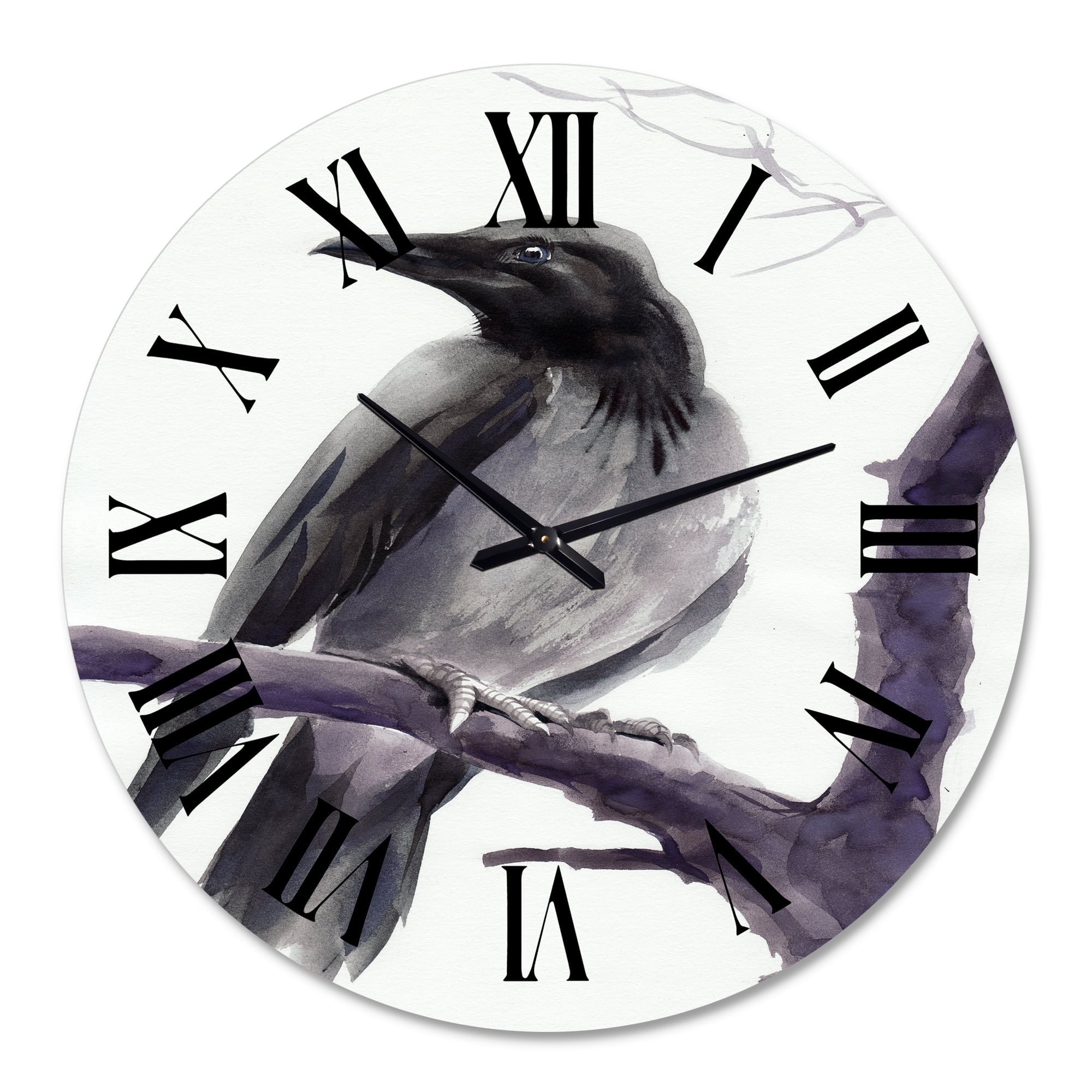Designart 1 in Quartz Traditional Wall Clock