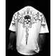 thumbnail image 1 of Breathedivinity nueva moda cráneo gimnasio camisa hombres mujeres Hip hop Oversize estilo oscuro moda Top América calle Retro manga corta, 1 of 5