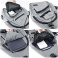 thumbnail image 5 of AMJ - Bolso cruzado para hombre y mujer, mochila de hombro casual, mochila de pecho para senderismo y viajes (S, negro), 5 of 5