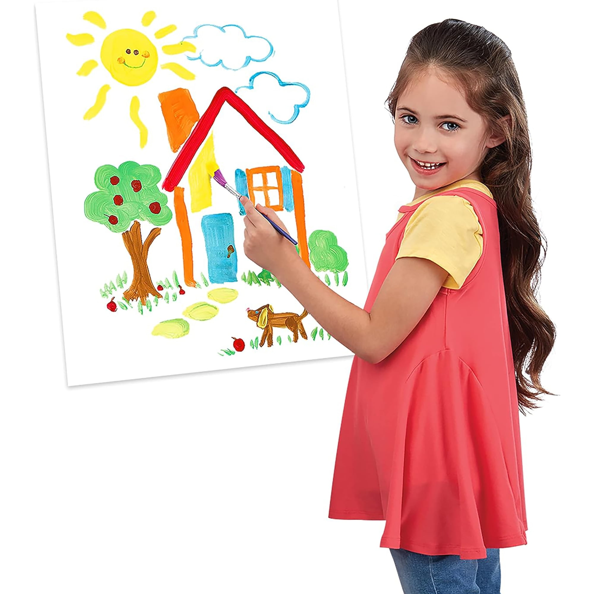 Cra-Z-Art: Classroom Pack: Washable Tempera Paints - 10 Bottle - 8oz Each - 10 Color Bulk Set, Non-Toxic, Arts Crafts, Teachers Supply, Back to School