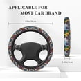 thumbnail image 3 of Naloa Colorful Pug Elastic Steering Wheel Cover, Auto Steering Wheel Cover – 15 Inch, Fit Suvs,Vans Cars,Trucks, 3 of 6