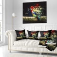 thumbnail image 2 of Designart Colorful Parrot on Branch - Animal Throw Pillow - 18x18, 2 of 4