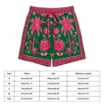 thumbnail image 5 of Women's Casual Shorts,Tropical Fruit Print , Elastic Summer Daily Beach Shorts, High Waist Loose Vacation Beach Shorts, 5 of 5