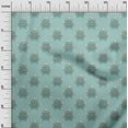 thumbnail image 3 of oneOone Cotton Poplin Twill Dusty Teal Green Fabric Florals Quilting Supplies Print Sewing Fabric By The Yard 56 Inch Wide, 3 of 4