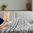 thumbnail image 3 of Black and White Soft Flannel Fleece Blanket, Musical Composition with Notes Quavers Chords Treble Clefs Sheet Elements, Cozy Plush for Indoor and Outdoor Use, 50" x 60", Black White, by Ambesonne, 3 of 5