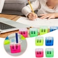 thumbnail image 2 of Compact Hole Manual Pencil Sharpener Set for School Home Art Craft Use, 2 of 8