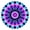 Colorful Tie Dye, variant on Colorful Tie Dye Mandala Pattern Round Fitted Tablecloth with Elastic Edge,Dining Table Cover Waterproof,Outdoor Round Tablecloth for Camping,Dining,Indoor and Outdoor
