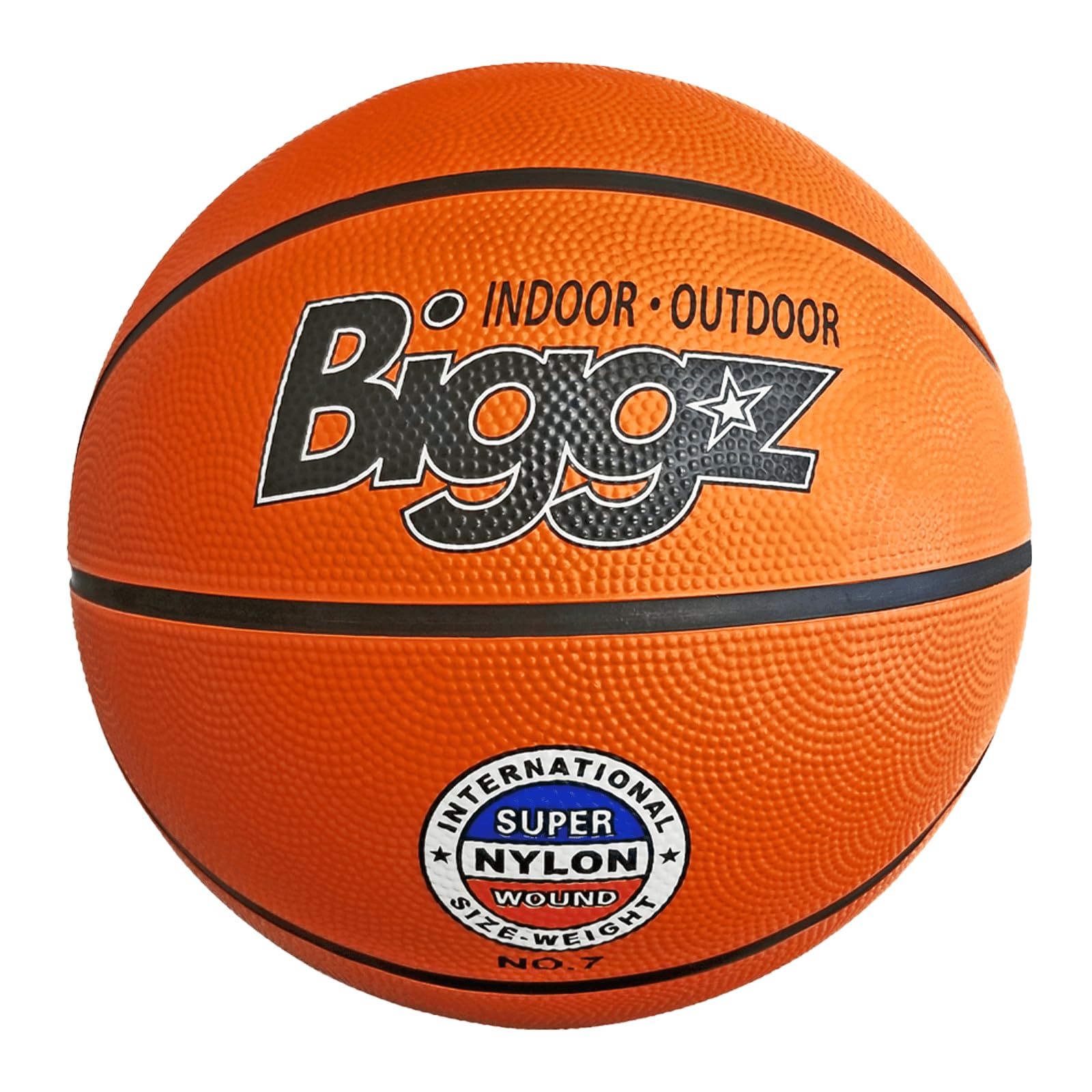 Biggz Mini Rubber Basketball 5in (6 Pack) with (1) Ball Hand Pump