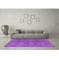 thumbnail image 3 of Ahgly Company Indoor Round Abstract Purple Modern Area Rugs, 4' Round, 3 of 4