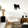 thumbnail image 2 of Pug Metal Wall Sign | Dog Breed Silhouette Wall Decor | Indoor Outdoor Decor for Pet Lovers | Solid Steel Home Decor Decorative Accent Metal Art Wall Sign | Metal Wall Art Made in USA, 2 of 6