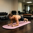 thumbnail image 6 of Solid Color Silica Mud Elliptical Yoga Mat, Non Slip Quiet Shock Absorbing Fitness Floor Mat, Thick Exercise Mat for Yoga Pilates Workout Home Gym Training, 6 of 6