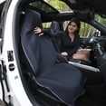 thumbnail image 2 of Ozark Trail 1 Piece Car Seat Towel Cover with Storage Bag, Non-Slip, Washable Seat Protector for Gym, Beach, Outdoor, Pet Travel Car Seat Protector, Black, 2 of 11