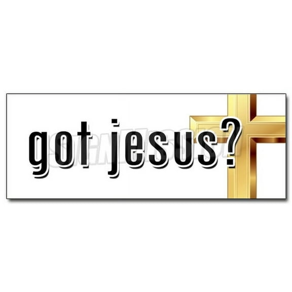 12" GOT JESUS DECAL sticker christ church christian religion religious pastor