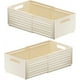 thumbnail image 1 of Contenedores de almacenamiento de plástico plegables retráctiles con asas, caja de almacenamiento de fácil montaje para artículos diversos, ropa, contenedor de cocina, separadores de cajones,, 1 of 7