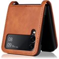 thumbnail image 5 of case for Galaxy Z Flip 4 Case Wallet, Ultra -Thin Retro Style with Card Holder Samsung Flip 4 Case Compatible with Samsung Galaxy Z Flip4 5G, Brown, 5 of 14