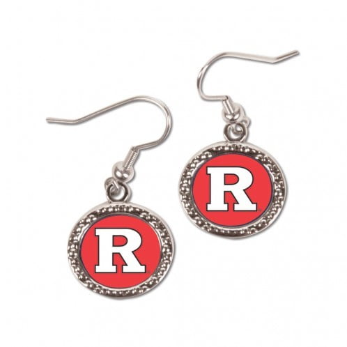 Rutgers University Scarlet Knights School Letter Dangle Earrings