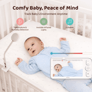 Baby Monitor with Camera and Audio, Netvue Peekababy 1080P HD 5 Video Monitors Security Cameras