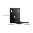 thumbnail image 3 of 1 Ensemble de Supports d'Angle et Vis pour Pied de Table Surélevée Cadre de Lit Armoire, 3 of 8