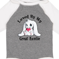 thumbnail image 4 of Inktastic Loved By My Great Auntie Bunny Rabbit Boys or Girls Long Sleeve Baby Bodysuit, 4 of 5