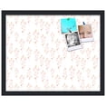thumbnail image 2 of PinPix 21x17 Custom Cork Bulletin Board Vintage Botanical Pink Poster Board Has a Fabric Style Canvas Finish, Framed in Vintage Botanical Pink, by ArtToFrames (PinPix-1596), 2 of 5