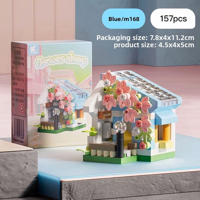 Christmas Micro Building Blocks Set, Santa Claus and Reindeer DIY Puzzle Assembly Bricks, Festive Table Decoration Ornament, Educational Creative Christmas Gift for Kids