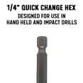 thumbnail image 4 of Juego de brocas Drill America Spade/Paddle para madera, 6 unidades, 4 of 6