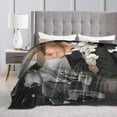 thumbnail image 5 of Ultra Soft Throw Blanket Flannel Dwight Music Yoakam Theme Light Weight Warm Blanket for Living Room/Bedroom 40"X30", 5 of 6