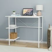 Mainstays Pierce 30 inch Tall Storage Desk, White
