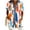 Shirts for Women Buttoned Front-Multicolor, variant on Homenesgenics Waffle-Weave Button-Down Denim Random-Print Loose-Fit Short-Sleeve Collared Shirt Womens Tops Plus Size Dressy Casual Multicolor S