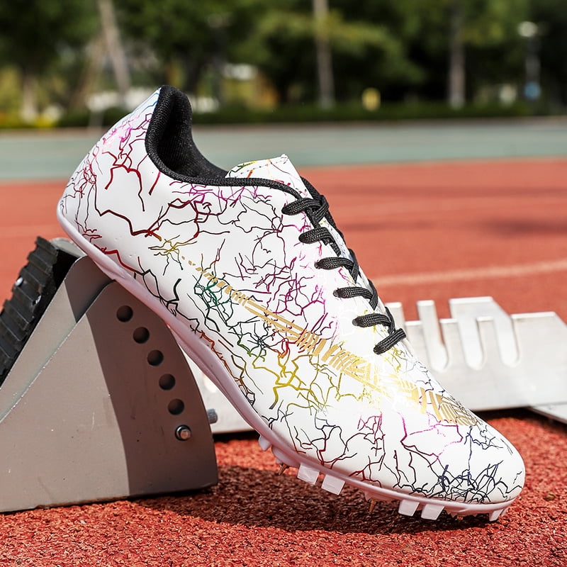 Mens Track and Field Shoes Teenagers Spikes Sneakers Boys Track Race Jumping Professional Running Nail Spikes Shoes