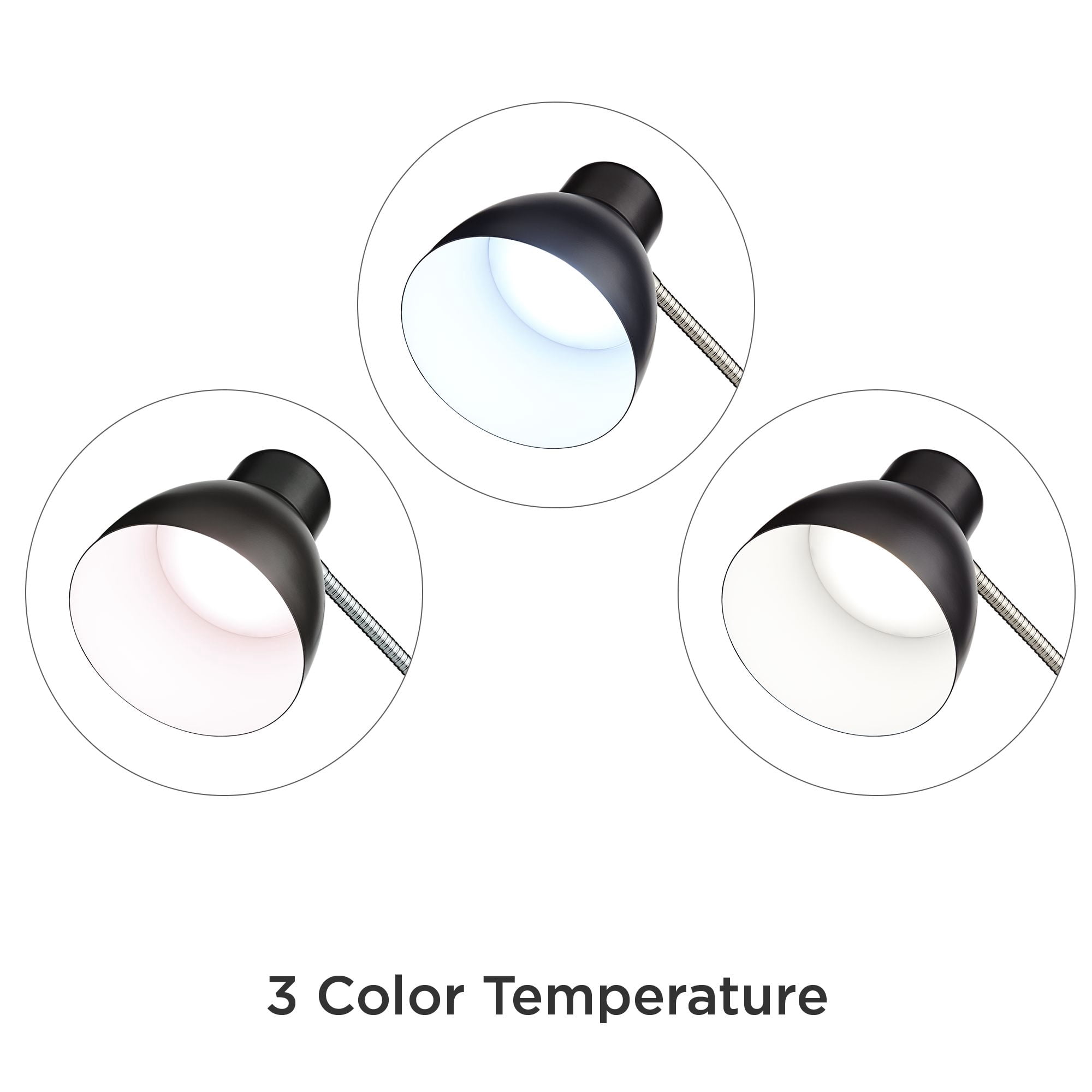OttLite Adjust LED Desk Lamp with 2.1A USB Port - Portable, Adjustable, Desk Light; Black