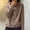 Khaki, variant on AXXD Womens Tops Basic Summer 2024 New Loose Casual Pullover Vintage Hooded Solid Color Hoodie Top