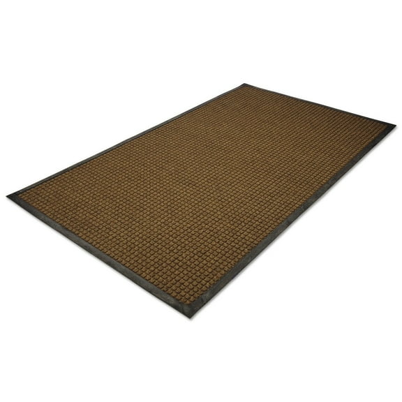 Guardian WaterGuard Indoor/Outdoor Wiper Scraper Floor Mat, Rubber/Nylon, 4'x6', Brown