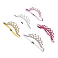 thumbnail image 1 of Crown Shape Headbands 5Pcs Shimmering Baby Girls Rhinestone Tiara Photo Prop Assorted Color For Birthday Party, 1 of 3