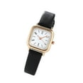 thumbnail image 2 of rygai Women Watch Square Dial Adjustable Faux Leather Strap Elegant Minimalistic Gift Fashion Jewelry High Accuracy Metal Dress Wrist Watch for Daily,Black, 2 of 8