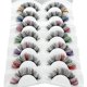 thumbnail image 1 of Pestañas de colores Tira dramática Pestañas Maquillaje Extensión de pestañas Look Pestañas postizas Pestañas postizas cómodas con color para disfraces , estilo c P-7 pares Yinane Pestañas de colores, 1 of 5