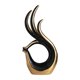 thumbnail image 1 of Estatua de cerámica de arte abstracto para decoración del hogar, estantería, comedor y sala de estar. Oro negro, 1 of 9
