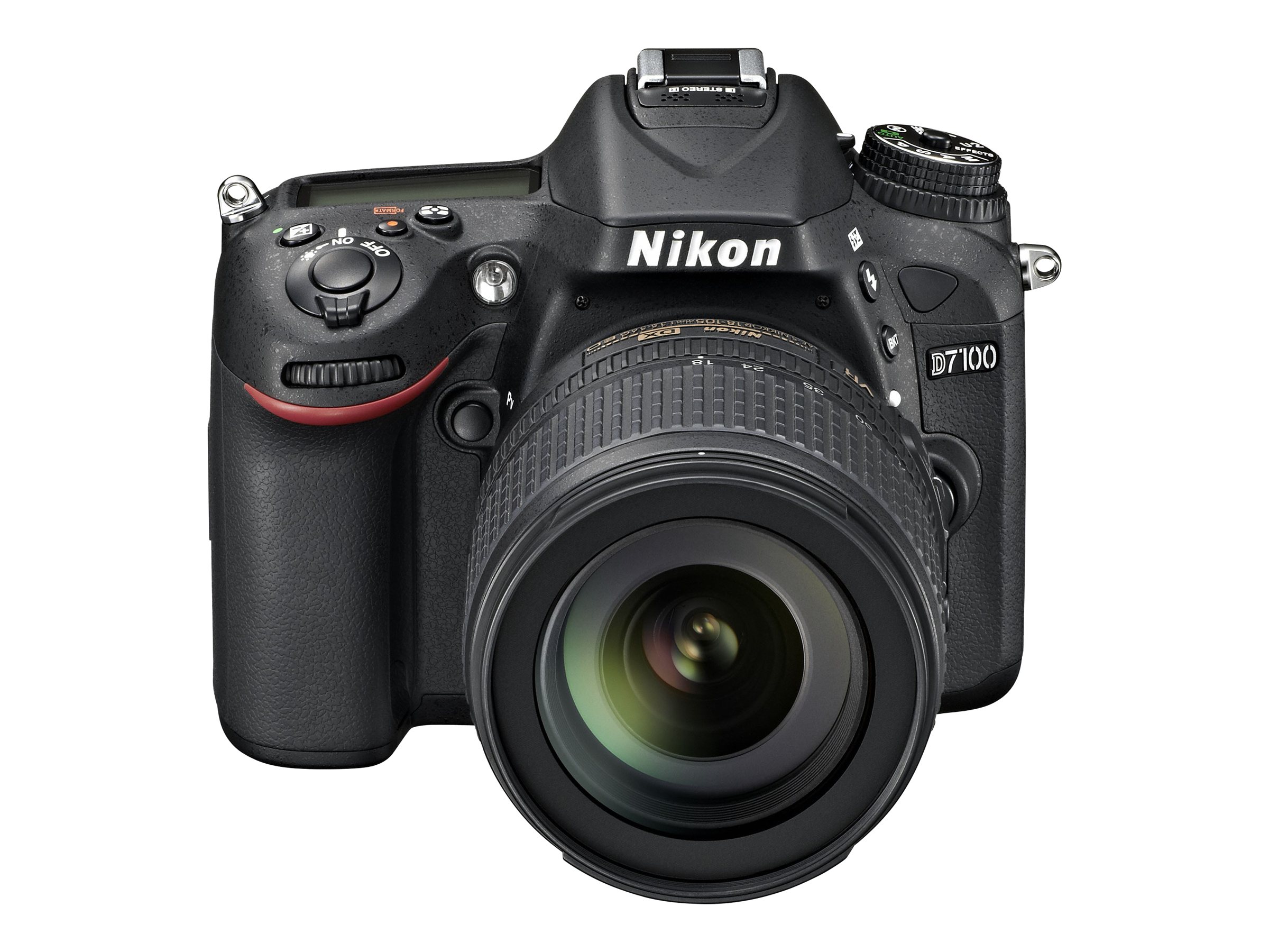 Nikon D7100 - Digital camera - SLR - 24.1 MP - APS-C - 7.8x optical zoom AF-S DX 18-140mm and AF-S 55-300mm VR lenses - black - image 2 of 5