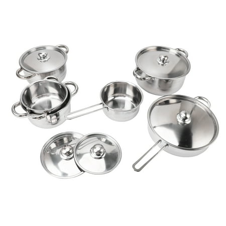 Suodoka Premium 6 Piece Stainless Steel Cookware Set, 19.3 inches / 49 cm Package, Includes Soup Pots, Milk Pan, Frying Pan with Lids, Essential Kitchen Cooking Pots and Pans Set for Home Chefs