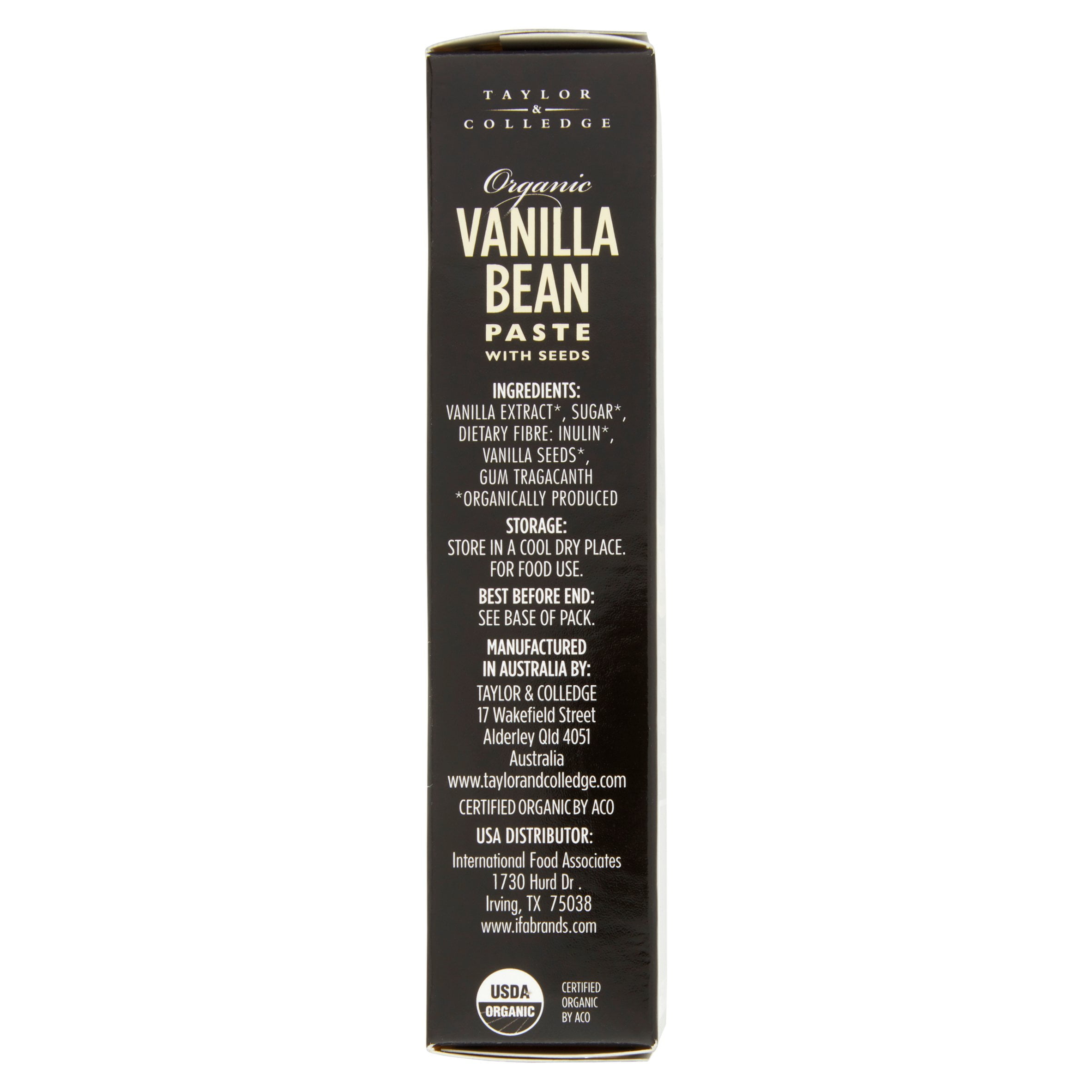 Taylor & Colledge Organic Vanilla Bean Paste, 1.7 oz, 8 Pack