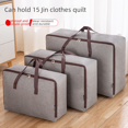 thumbnail image 1 of Bolsa de almacenamiento de colchas grande de tela Oxford duradera, bolsa de mudanza impermeable, bolsa de lona, bolsa de almacenamiento de colchas de algodón, bolsa de acabado para dormitorio, 1 of 5