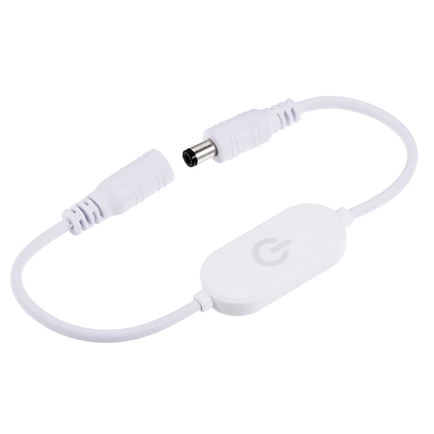 Uxcell 11'' Interruptor de atenuación táctil DC 24V Cable ABS Plástico Blanco