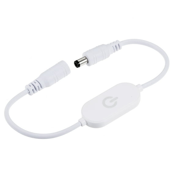Uxcell 11'' DC 24V Touch Dimmer Switch Wire ABS Plastic White