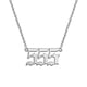 thumbnail image 3 of Collar de número de ángel de plata Joyería de numerología de acero inoxidable de plata/oro, 3 of 6