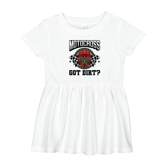 Inktastic Motocross Dirt Biking Got Dirt Girls Baby Dress