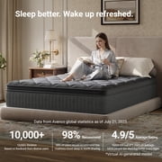 Avenco Noxa 12 Medium Memory Foam Hybrid Pocket Spring Mattress, Queen Size