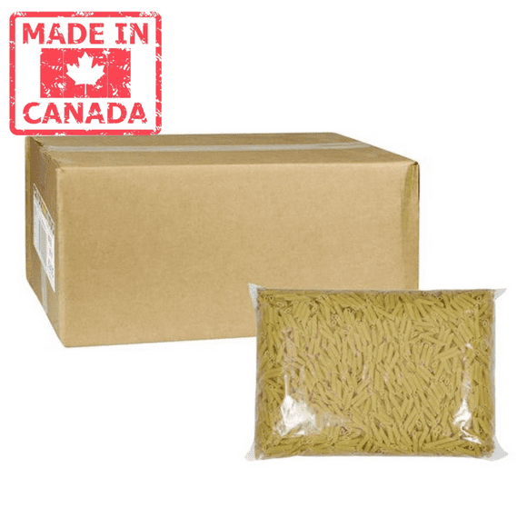 Primo Pasta Noodle Penne Rigate 10 LBs Bulk size (2/Case)- Canadian Made