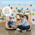 thumbnail image 3 of ECR4Kids Spectator Floor Chair with Adjustable Back Support, Portable Stadium Seat - Blush, 3 of 10