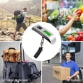 thumbnail image 5 of Báscula de equipaje portátil de viaje, plástico industrial de protección del medio ambiente ABS, báscula de paquete de 50KG, 5 of 5