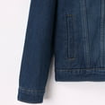thumbnail image 4 of Men Jeans Jacket Solid Color Lapel Button Down Casual Plus With Pocket Denim Jacket Outerwear, 4 of 8